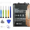 ERYNK BN5E - Batteria di ricambio per Xiaomi Poco X4 Pro 5G & Redmi Note 11 Pro & Redmi Note 11 Pro 5G, batteria di ricambio con set di attrezzi