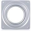 Yosoo 10,2 cm Quadrato Completo con Cuscinetto a Sfera, Piatto in Metallo Piatto Rotante per TV, Tavolo, scrivania per TV, TV Rack da scrivania, Piante in Vaso, Laptop e Altoparlanti Stereo