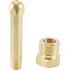 Alide Adattatore per bombola di gas elio, argon e azoto con raccordo di ingresso filettato in ottone CGA-580 NPT1