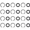 Gosknor 12 Set Anelli Ritegno per Avvitatori a Percussione da 1/2, Anelli di Frizione Impatto con O-ring Parti di Ricambio Durevoli per Chiavi a Impatto Elettriche e Pneumatiche