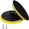 Tuwonwa 2PCS Platorello Abrasivo Con Velcro Da 125 mm,Platorello per Levigatrice Orbitale E Smerigliatrice Angolare,Con Adattatore Di Foratura M14 Incluso per Lavorazione Del Legno,Auto E Lucidatura Del Marmo