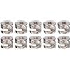 QUARKZMAN 15mm Mobili Camme Blocco x 11pz Mobili Camme Blocco Dado Connettori Raccordi per Cassetto Cassettone Mobili, [Argento Tono]
