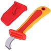 SEAFRONT Coltello Elettricista IEC60900 1000V Professionale per Smantellamento Cavi Isolamento Rapido Spelafili Rosso