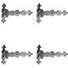 AERREGI SET CERNIERE RUSTICHE PER MOBILI ANTICHI IN FERRO - D/ 150X100 MM CP32 (4, FERRO)