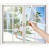 Eejovative Zanzariera a Tenda Con Passante Per Bastone A Rullo 125x195cm Bianco Rete Tenda per Porta Esterna Antizanzare Anti Insetti Traspirante Tende per Porte Finestre Balcone Soggiorno