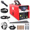 VECTOR WELDING 3 in 1 Saldatrice a Filo Continuo No Gas 130A con Kit Ricambi MIG