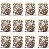 Fadnhys 12 ricariche a sfere anti calcare per soffione doccia, palline minerali, soffione doccia anticalcare, ricariche filtranti agli ioni negativi, sfere ceramiche rosso grigio bianco
