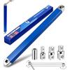Viechoes Set Chiave Prolunga Offset da 39cm con 4 Adattatori, Chiave di Prolunga Offset in Acciaio al Carbonio per Meccanici, Compatibile con Cricchetto 1/4, 3/8 e 1/2 Pollici, Chiave Offset Sottile