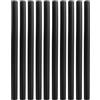 REBECCAGIBSON 10 Pezzi Bastoncini Colla a caldo, 11 x 200 mm Fissaggio Stick colla a caldo, Nero Ricariche Colla a Caldo Stick,Kit Bastoncini Colla Asciugatura Rapida,per progetti, ufficio