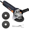 MAXXT Smerigliatrice angolare da 125 mm, 1700 W, 12.000 giri/min, con Avvio graduale e Protezione da sovraccarico - per taglio di precisione, molatura e lucidatura