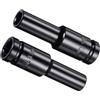 CoCud Presa Impatto Profondo, Bussola 1/2 Drive 10mm, Acciaio Cr-V Design Angoli Arrotondati 6 Punti Punta Percussione Profonda - (Applicazioni: Installazione e Rimozione Viti), 2Pz