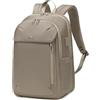 Chantria, Zaino da Lavoro da 20,2 L, Doppio Scomparto Principale, 100% Poliestere Idrorepellente e Antigraffio, per Laptop da 15,6, Porta USB e Uscita Cuffie, 28,5×16,5×43 cm, Kakhi