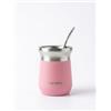NORTHSTELL Set Mate Argentino Professionale: Bicchiere Termico in Acciaio Inox Opaco con Bombilla Inclusa (Rosa)