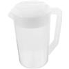 LOLIPPYY Caraffa per Bevande Fredda in Plastica con Capacità 2500ml, Resistente al Freddo con Coperchio, per Tè Freddo e Latte a Picnic e Feste