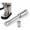 LIVGRA8T Ugello per schiuma di latte in acciaio inox per DeLonghi Dedica EC680 EC685 EC785 EC885 Ugello di ricambio per vapore da agganciare e avvitare sul connettore originale, aggiornamento per schiuma di