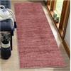 BORKOY Tappeto Multiuso 1.2 metri per Cucina e Corridoio Rosso Astratto - Antiscivolo Lavabile con Base in Gomma, Design Moderno per Entrata, Lavanderia, Soggiorno e Zone Trafficate‌，40x120cm