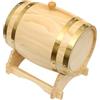 JDBDU Botte in legno di pino da 5 l, con supporto e rubinetto, botte di legno originale per vino, whisky e grappa, barile decorativo per casa, bar e hotel, design ovale, effetto legno naturale