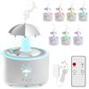 GBKDQQ Umidificatore per ombrello, 300 ml, rotante con telecomando, 7 colori, LED, camera da letto, olio essenziale, soggiorno