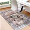 Homcomodar Tappeto Sedia Ufficio 90 x 120 cm, Tappeto Sedia Gaming, Tappeto Salvapavimento Antiscivolo, Tappetino per Sedia a Rotelle,Computer, per Moquette, Rosso
