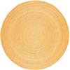 BioEcoLux Tappeto rotondo 180 cm - Tappeto rotondo in iuta naturale boho etnico - fatto a mano e moderno - 100% fibra naturale - soggiorno, camera da letto, cucina, corridoio, esterno - beige
