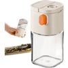 Generic Bottiglia di sale - dosatore preciso | con doppio ugello sale shaker - per dispensa cucina viaggi polvere zucchero pepe vaniglia estratto armadio campeggio