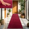 TT Home Tappeto Salotto Pelo Corto Monocolore Design Moderno Lavabile, Colore: Rosso, Dimensione:60x100 cm