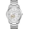 Bulova Orologio analogico automatico da uomo, con cinturino in acciaio inox, 96A280, argento, Moderno