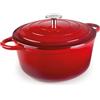 Lacor 71730 - Casserola in ghisa smaltata, 2,5 litri, diametro 20... | Realizzato in acciaio inossidabile alimentare; alta resistenza alla corrosione e usura quotidiana in cucina
