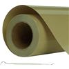 XAHMBSS Vinile Termoadesivo per Tessuti 30,5 cm x 3 m,Pellicola per Plotter in Vinile a Trasferimento Termico,Facile da Tagliare e Eliminare per T-Shirt (Oro Terra)