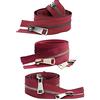 CVBF 20/30/40/50/60/70/80cm Colorful Open-end doppio cursore chiusura lampo del metallo handcraft DIY per il panno Pocket Garment Bags, Vino rosso, Argento Zipper, 70cm