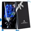 Aloskart Bouquet Fiori Conservati, Fiori Stabilizzati, Grande Rosa Eterna Regalo per Donna, Regalo Compleanno Fidanzata Moglie Mamma, Rosa Stabilizzata, San Valentino per Lei Natale(Blu)