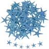 QUARKZMAN 60Pcs Stelle Marine per, 0.4-0.8 Piccole Stelle Marine Naturali Conchiglie all'Ingrosso PerParty A Tema Spiaggia Matrimonio Casa Vaso DIY, Blu Scuro