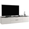 Composad | Mobile Porta TV della Linea Brina con 2 Ante e 2 Cassetti, Mobile Soggiorno Moderno, Base Tv, (LxAxP): 200x42,4x44,4 cm, Grigio Cashmere Topmatt e Marmo Blunt