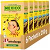 Passalacqua Mexico Caffè Premium Macinato - 6 Pacchetti da 250g (1,5kg) - Tostatura Autentica Napoletana 100% Arabica - Dolce e Raffinato con Note di Miele, Nocciole e Caramello - Made in Italy