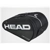 Head Tour Padel Bag L Black Zaino Porta Racchette Padel