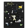 Vitra - Portaoggetti da parete Uten. Silo - Nero - ABS riciclato - Designer Dorothee Becker