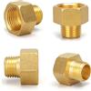 NONE 1 pz maschio a femmina filettatura connettori per tubi in ottone adattatore accoppiatore in ottone raccordo filettato 1/8 "1/4" 3/8 "1/2"