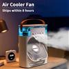 KUALOOL Nuovo 3 in 1 ventilatore condizionatore d'aria domestico mini dispositivo di raffreddamento dell'aria LED luce notturna umidificatore portatile ventola di regolazione dell'aria ufficio casa