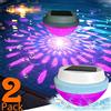 super-cheese Illuminazione per piscina galleggiante solare da 1-2 pacchi, luci per laghetto impermeabili che cambiano colore RGB per la decorazione di piscine, strade da giardino