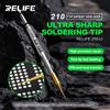 NONE Punta per saldatore RELIFE 210-LI da 0,1 mm ultra-sottile in rame puro, a riscaldamento rapido, per riparazione di schede madri e fili volanti