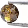 NATURAL ROSE CUT DIAMONDS 0.57carat 5.5 MM Miele Marrone Colore Rotondo Taglio Portoghese Costume Naturale