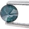NATURAL ROSE CUT DIAMONDS Diamante Naturale Round Brilliantcut Fancy Blue 0.10ct