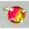 Anello In Gemma Di Alexandrite Bi Colore Rotondo 22,45 Ct Collezione Stupenda
