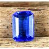 Blu Tanzanite 8.70 KT Smeraldo Taglio Naturale Tanzania Gemma Certificato T25215