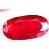 Naturale Rosso Rubino 88.25 CT Ovale Big-Size Fantastico Certificato Mozambico
