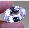 Perfetto Naturale Bianco Zaffiro 27.80 CT Ovale Big-Size Estremamente Raro Gemma