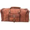 Fatto a mano Borsa Da Viaggio In Vera Pelle Di Cammello Camel Per Uomo Borsa Weekend Tracolla