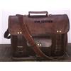 handmade Qualità Superiore pelle Vintage Tracolla Uomo Cartella Laptop Custodia Borsa