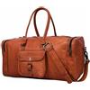 Fatto a mano 25 " Pelle Borsa Vacanze Viaggio Uomo Duffle Gymvintage Fine Settimana Bagagli