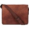 Fatto a mano Handmade Borsa Messenger In Pelle Marrone Affare Laptop 9X11X3 10X13X4 11X15X5